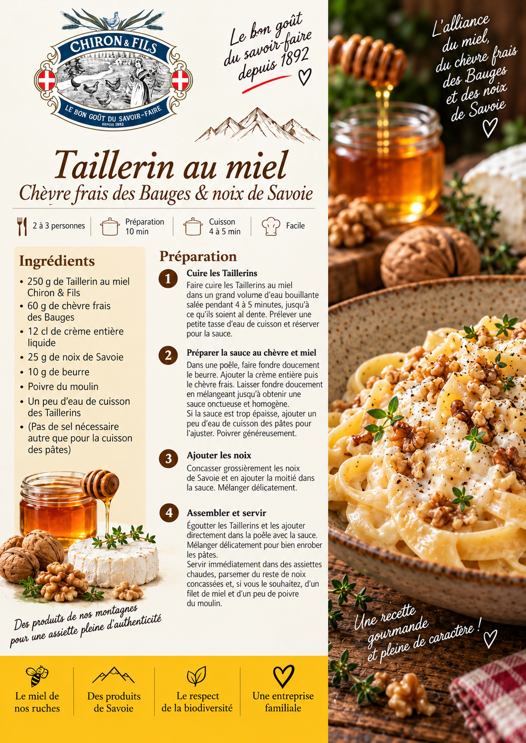 Taillerin au miel de nos ruches, édition limitée 250 g 🍯