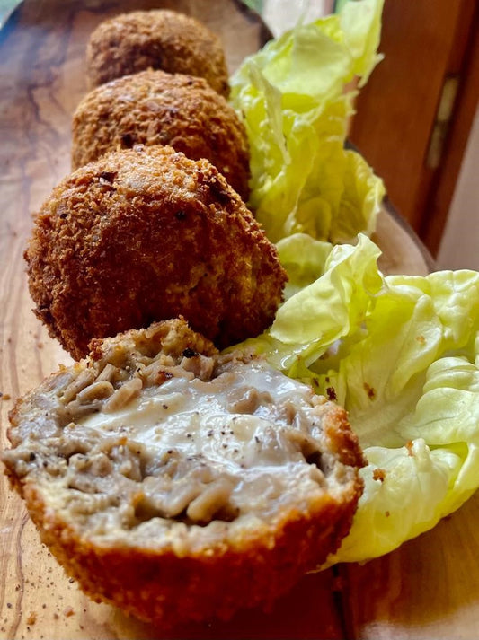 Arancini de crozets aux cèpes et mozzarella Chiron et Fils