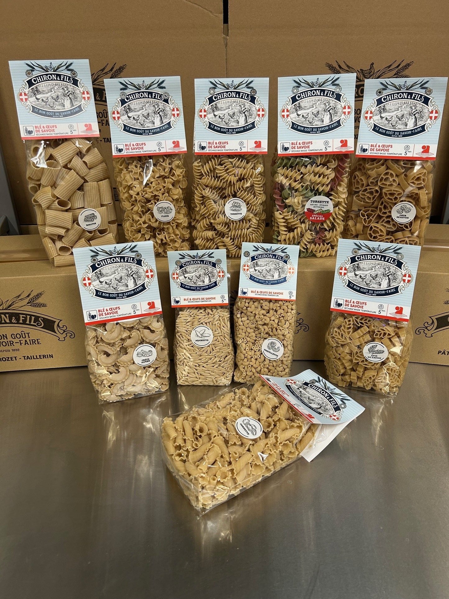 Carton Découverte – Les Pâtes Chiron & Fils (10 produits)